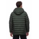 ESSENTIALS PADDED JACKET WITH DETCHABLE HOOD 08302305 D.Green
