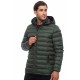 ESSENTIALS PADDED JACKET WITH DETCHABLE HOOD 08302305 D.Green