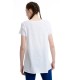 BodyTalk  Γυναικείo loose t-shirt 1201-903528 White
