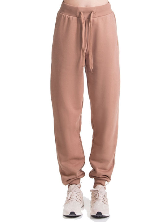 CARROT PANT WITH RIB 02102207 BROWN