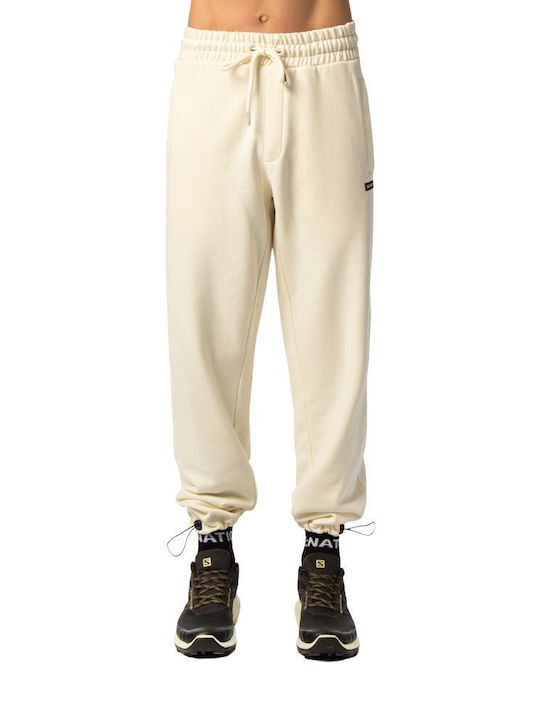 PANT WITH ELASTIC CORD & STOPPER 02302201 OFFWHITE
