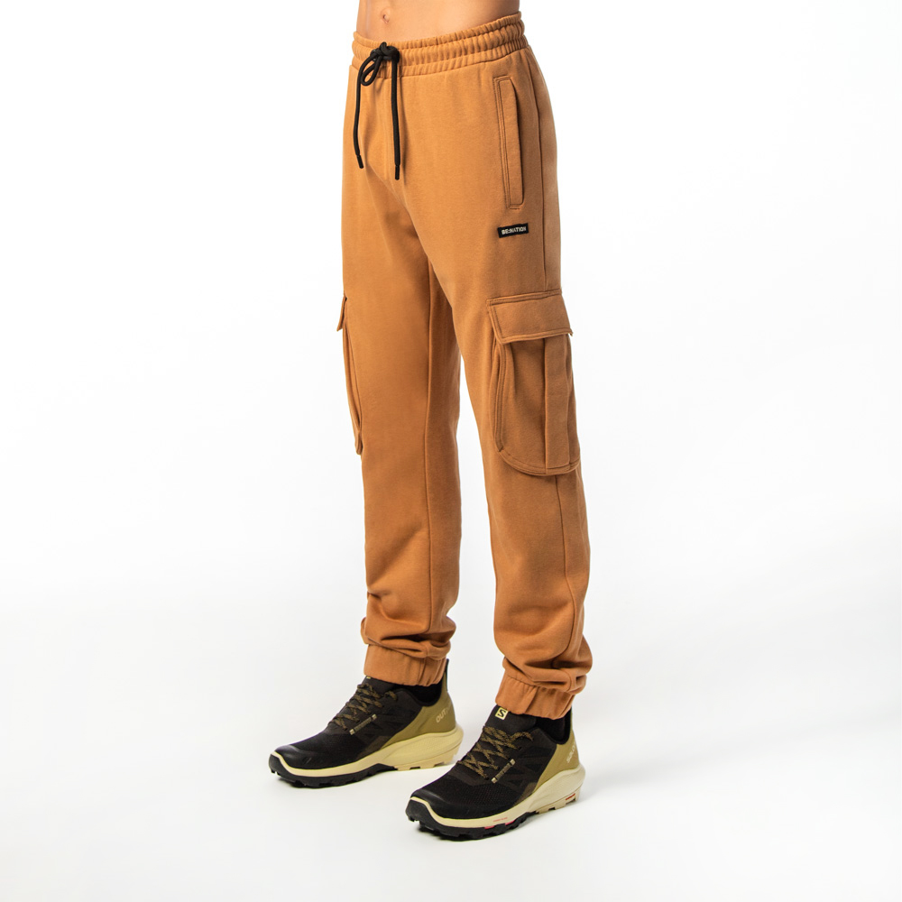 CARGO FLEECE PANT 02302204 D.BROWN