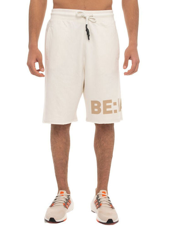 ESSENTIALS TERRY SHORTS RAW EDGES 03312302-2A OFFWHITE