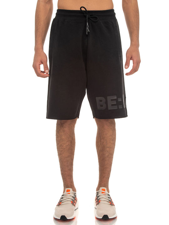 ESSENTIALS TERRY SHORTS RAW EDGES 03312302 BLACK