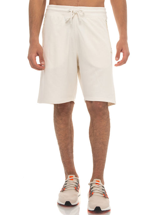ESSENTIALS TERRY SHORTS WITH ZIP POCKETS 03312303 WHITE