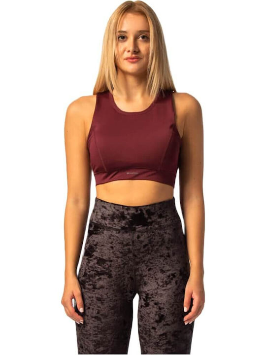 BRA WITH WIDE BAND 04102201 BORDEAUX