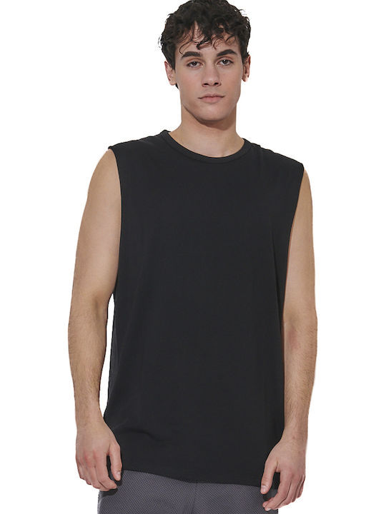 MEN'S MODAl SlEEVElESS TEE BLACK