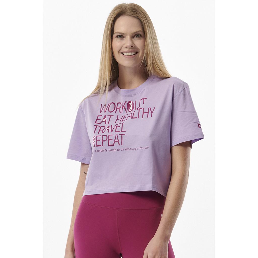 WOMEN'S OVERSIZED CROPPED T-SHIRT 051322 lιlαc