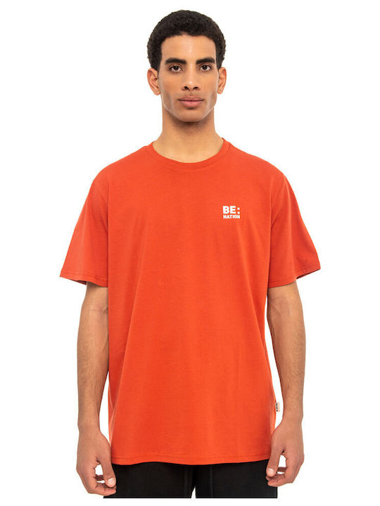 OVERSIZED GEO MAP S/S TEE 05312308-12C CLAY