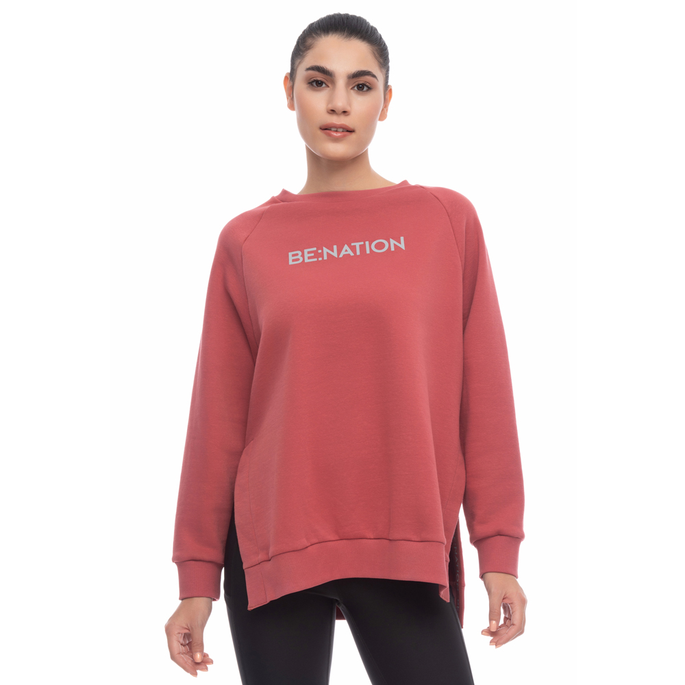 REFLECTIVE CREW NECK 06102301 PASTEL RED