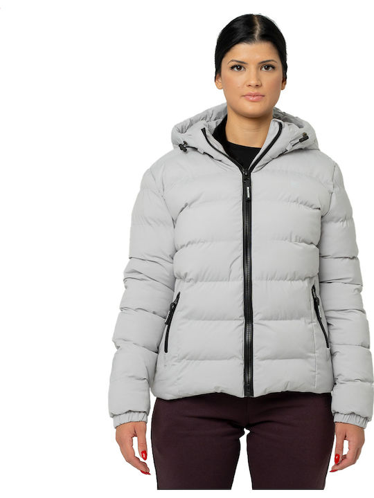 REGULAR PUFFER JACKET 08102306-3H CONCRETE