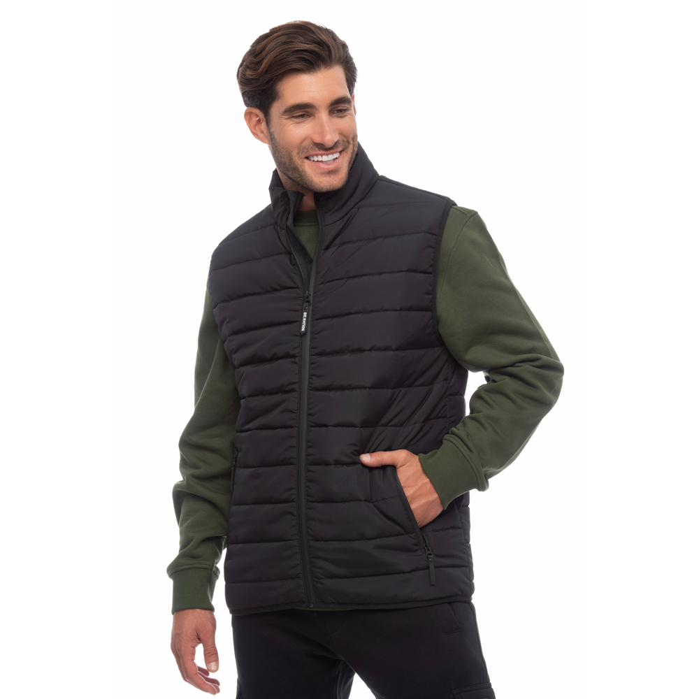 ESSENTIALS PADDED VEST 08302306 BLACK