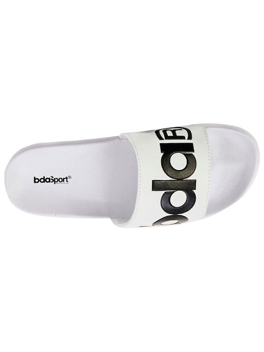 MEN'S SUMMER POOL SLIDES 093302 WHITE