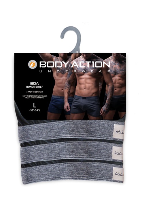 ΑΝΔΡΙΚΟ ΜΠΟΞΕΡΑΚΙ ΜΑΥΡΟ 3ΤΕΜ