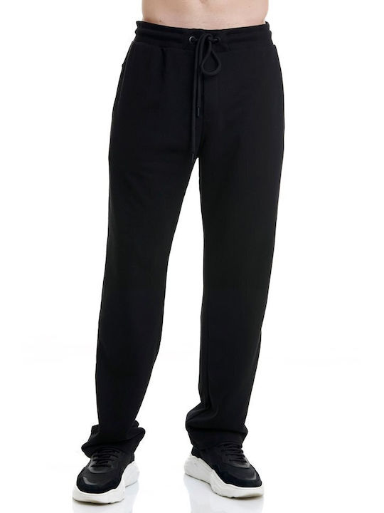 PANTSONMCO MEN BOTTOM 1222-959700 ΜΑΥΡΟ