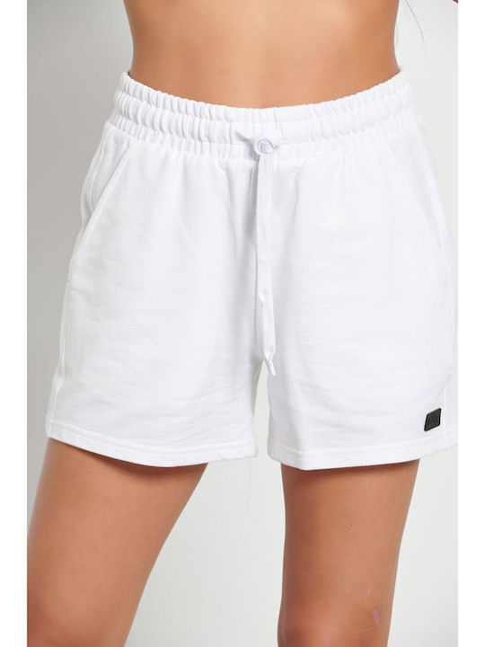 Γυναικείο Bdtk αθλητικό μακρύ shorts 1231-900105 WHITE