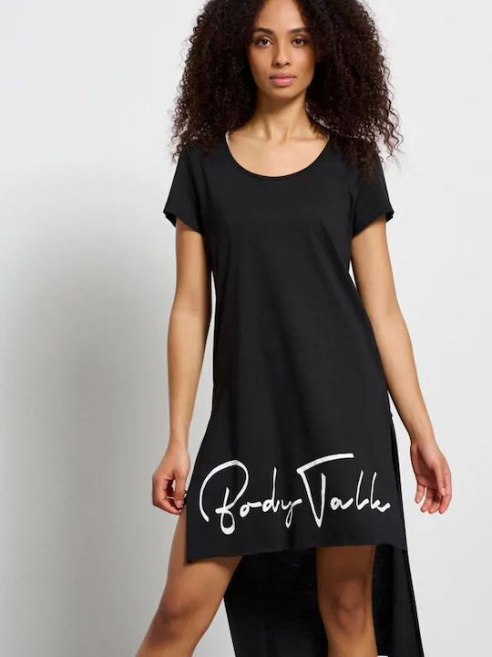 BDTKW TSHIRT ΜΑΚΡΥ 1231-902928 ΜΑΥΡΟ