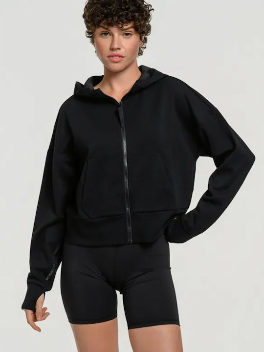 ΖΑΚΕΤΑ BODYTALK SCUBA FZ HOODIE ΜΑΥΡΗ 1252-903422-00100