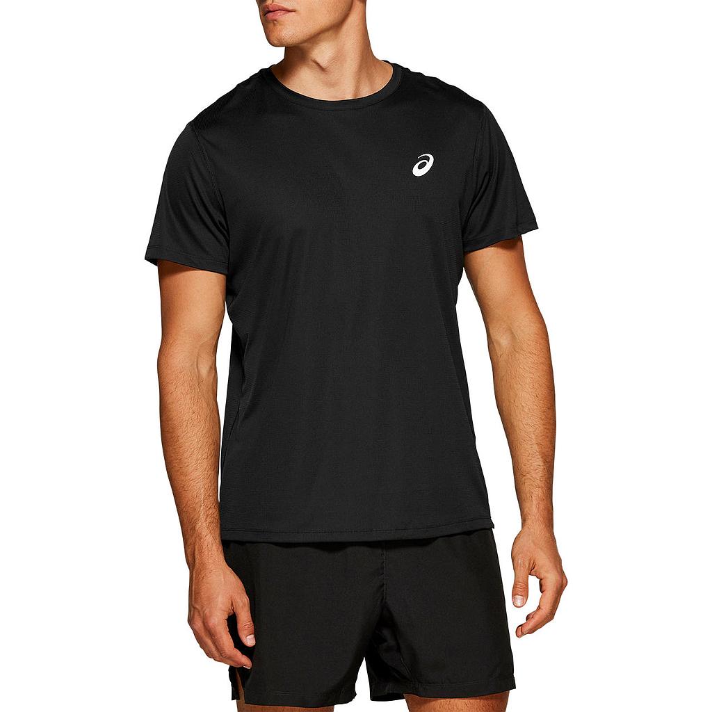 ASICS CORE RUNNING T-SHIRT ΜΑΥΡΟ