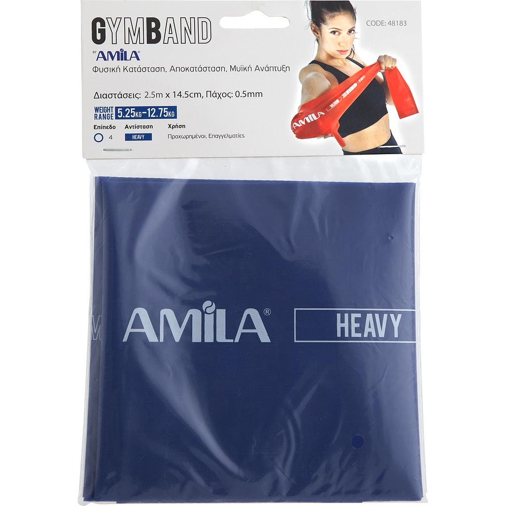 Λάστιχο Αντίστασης AMILA GymBand 2.5m Heavy 48188