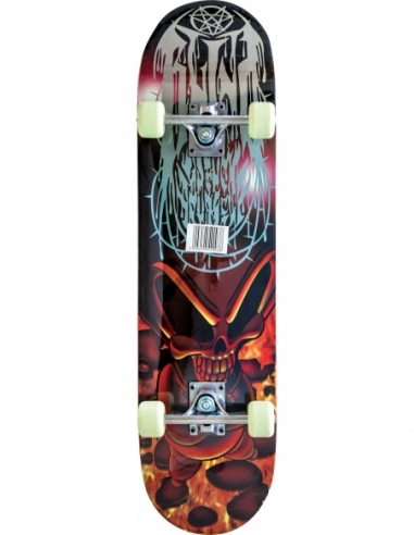 Τροχοσανίδα Skateboard AMILA Skatebird Skull 48937