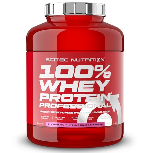 100% WHEY PROTEIN PRO, 2350gr (SCITEC) Λευκή Σοκολάτα Φράουλα