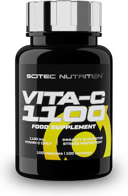 Scitec Nutrition Vita-C Βιταμίνη για Ενέργεια & Ανοσοποιητικό 1100mg 100 κάψουλες