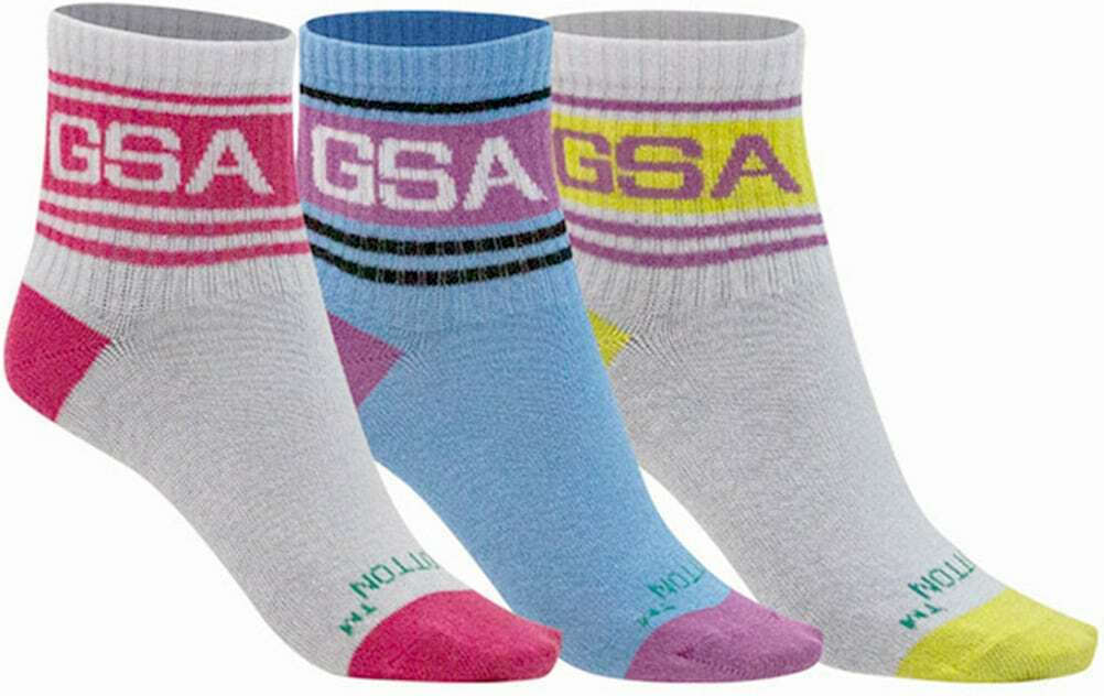 GSA Αθλητικές Παιδικές Κάλτσες Μακριές για Κορίτσι 3 Pack 831901-52