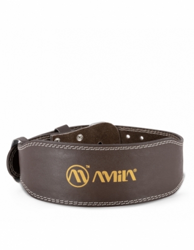 Ζώνη Άρσης Βαρών AMILA Δερμάτινη Καφέ C Quality M 94912