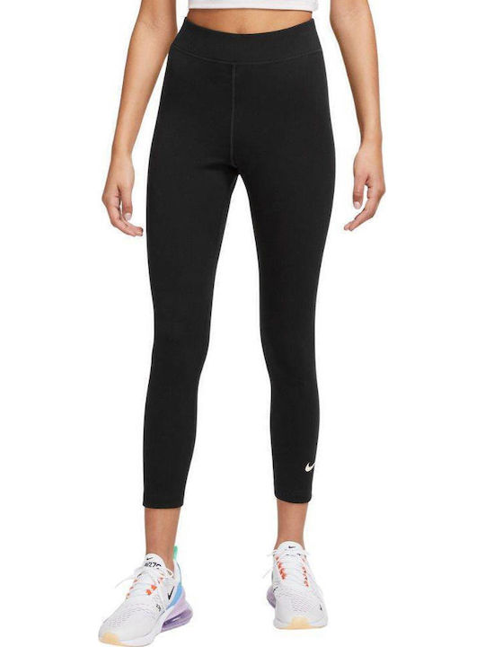 NikeDri-Fit Sportswear Training Γυναικείο Cropped Κολάν Ψηλόμεσο Μαύρο DV7789-010