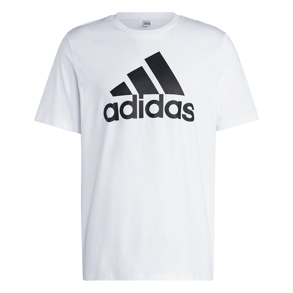 adidas – Essentials Single Jersey Big Logo Tee – White