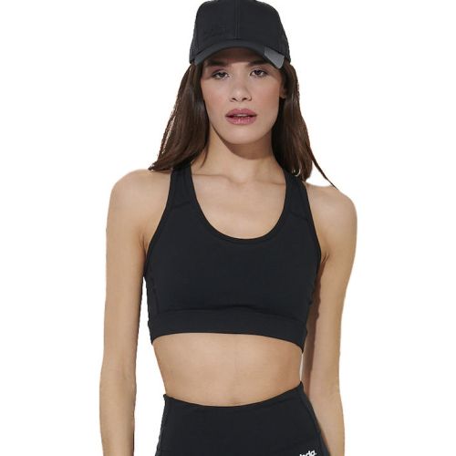 WOMEN'S RACERBACK SPORTS BRA BLACK 041616-01