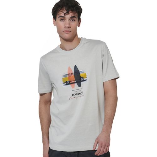 MEN'S REGUlAR FIT MERCERISED T-SHIRT OYSTER GREY