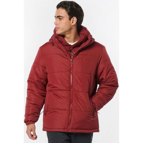 MEN PADDED JACKET WITH HOOD 073222 Maroon