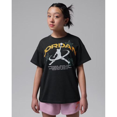 Jordan Big Kids' Geo World Tour T-Shirt 45F790-G0T