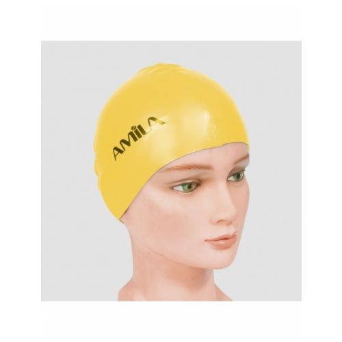 Σκουφάκι Κολύμβησης AMILA Basic Κίτρινο