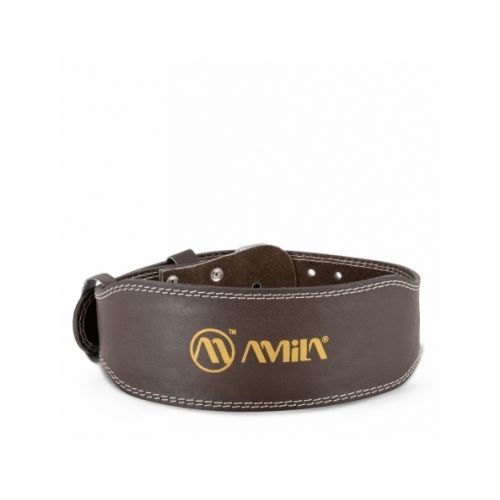 Ζώνη Άρσης Βαρών AMILA Δερμάτινη Καφέ C Quality M 94912