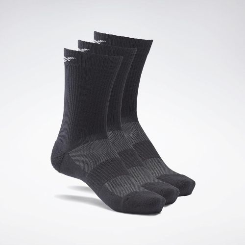 TE MID CREW SOCK 3P BLACK GH0415