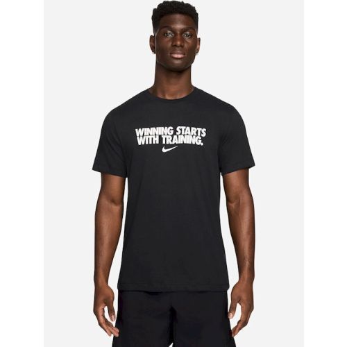 Nike Dri-Fit Αθλητικό T-shirt Μαύρο HV4187-010