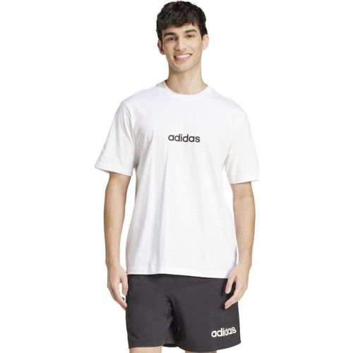 ADIDAS Essentials Linear Single Jersey Tee Ανδρικό T-Shirt JE9000
