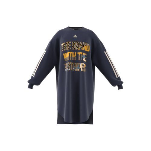 Power 3-Stripes Cotton Sweatshirt Dress HD1816