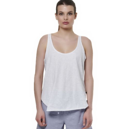 WOMEN'S NATURAL DYE SLUB TANK TOP WHITE 041517-02