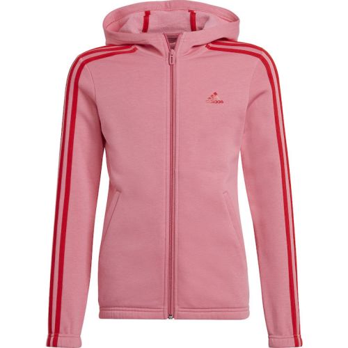 ADIDAS GIRLS ESSENTIALS 3S FLEECE FULL-ZIP GS2197