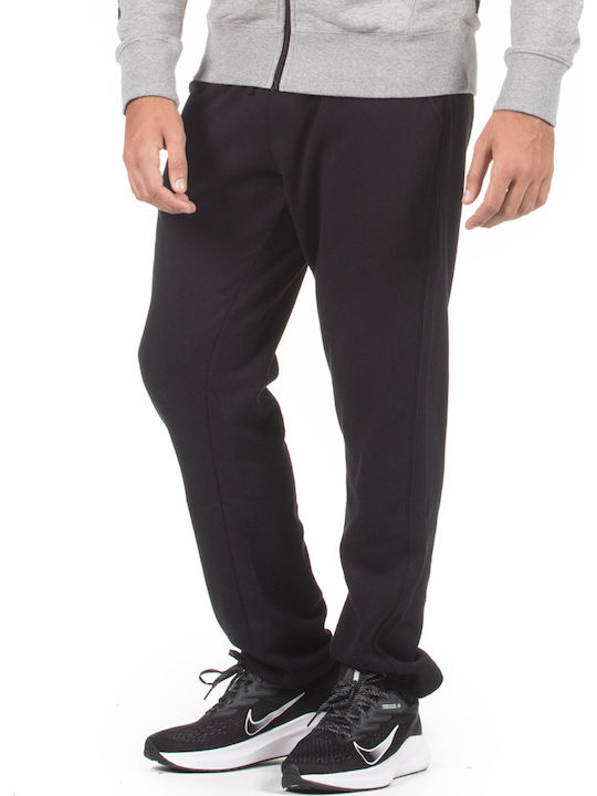MEN STRAIGHT-LEG SWEATPANTS 023013 Black