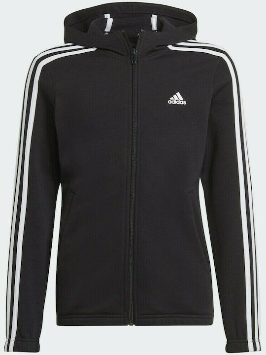 ADIDAS GIRLS ESSENTIALS 3S FLEECE FULL-ZIP GS2195