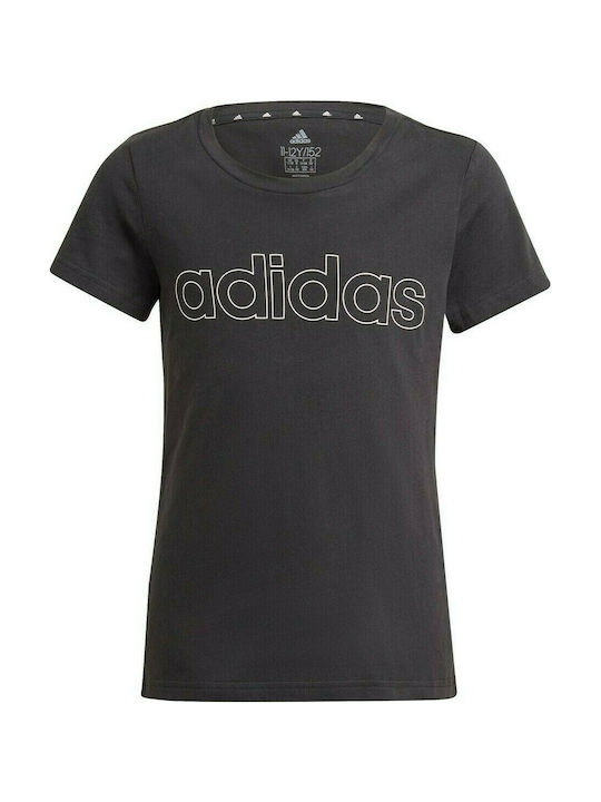 Adidas Παιδικό T-shirt για Κορίτσι Μαύρο Essentials Tee GN4042