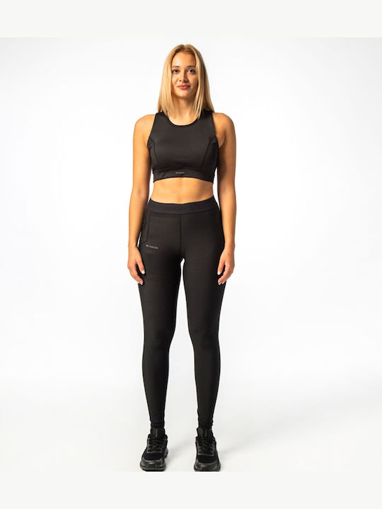 WIDE LOGO BAND WITH SIDE POCKET 7/8 LEGGINGS 01102202 BLACK
