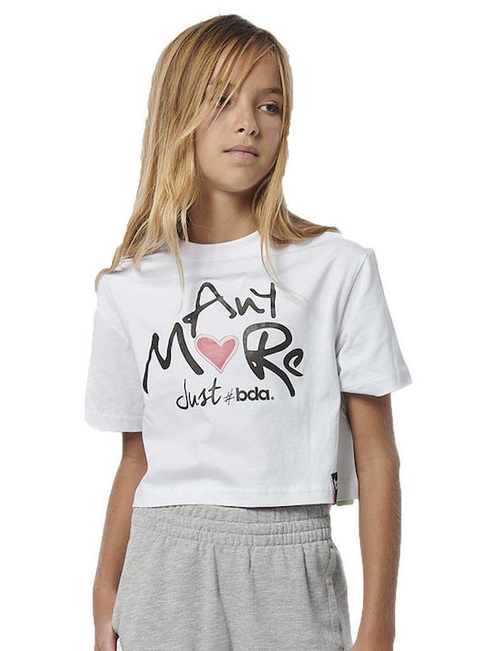 GIRLS CROPPED T-SHIRT 052302 White