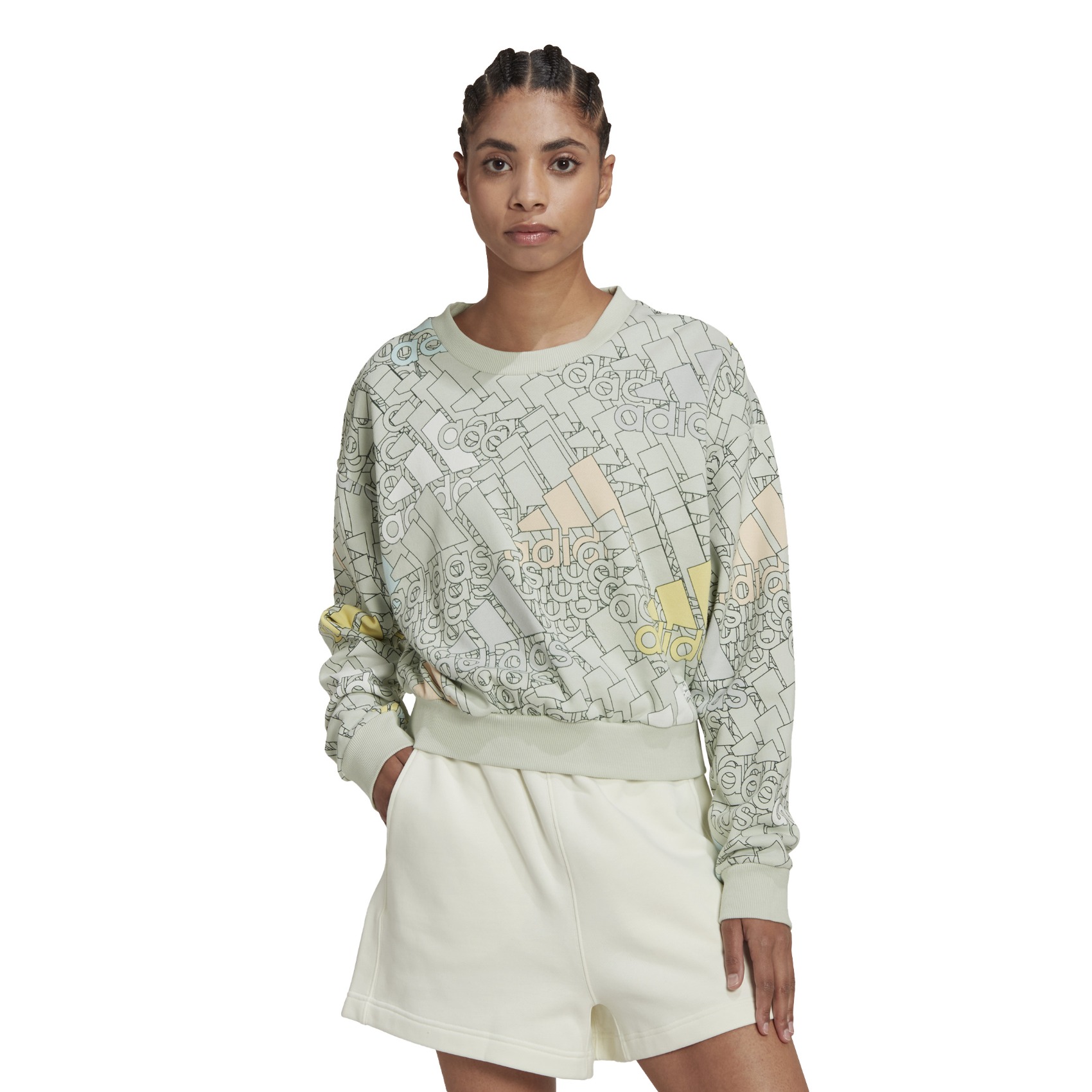 Women's Hoodies & Sweatshirts Adidas White