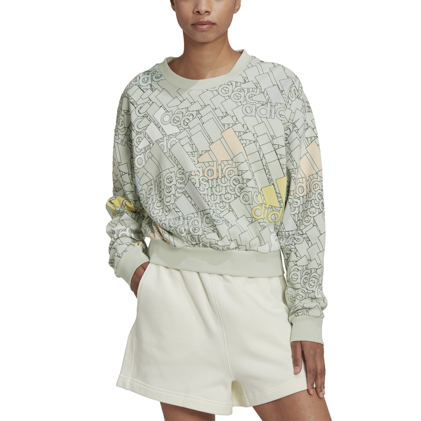 Women's Hoodies & Sweatshirts Adidas White